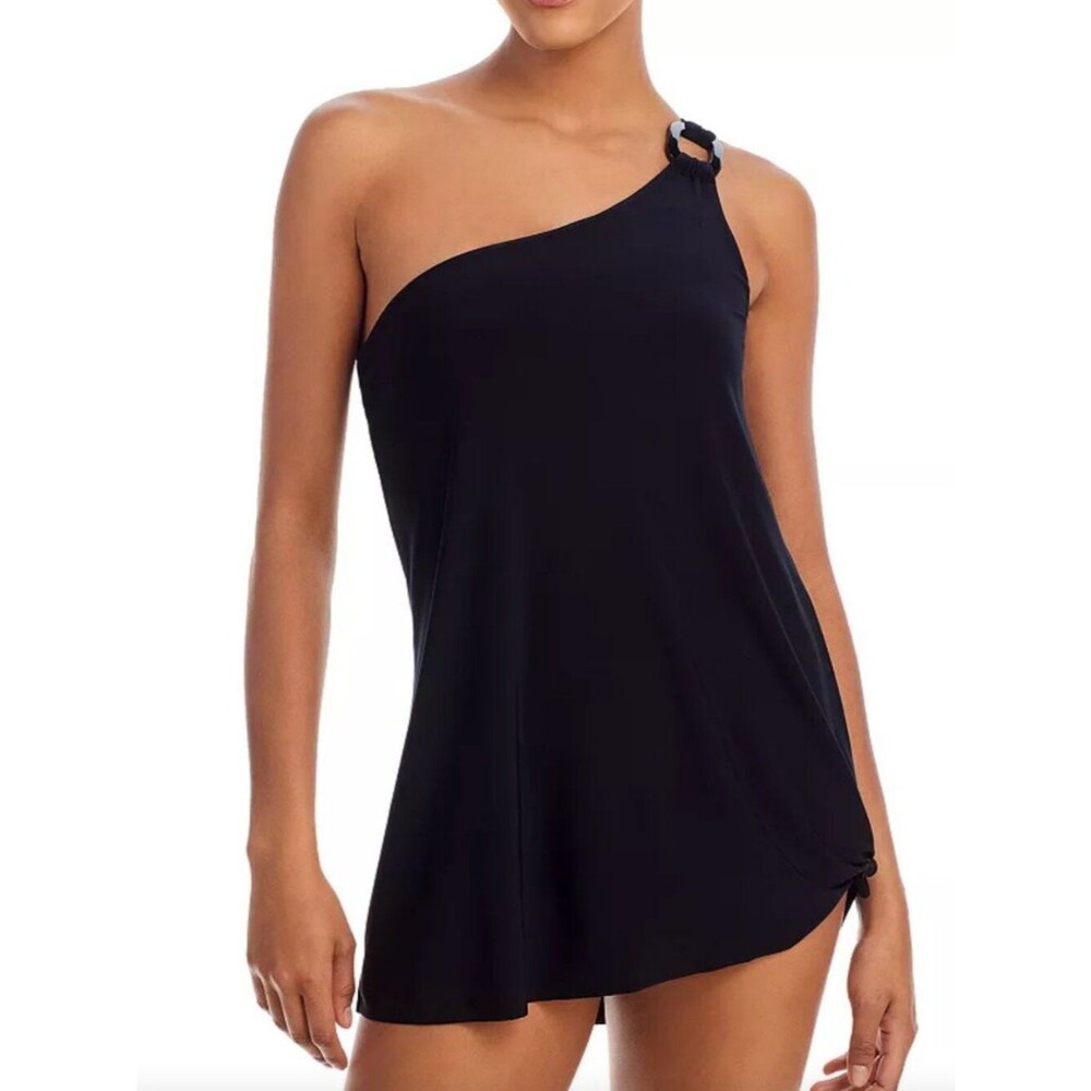 Magicsuit Women's Solid Amal Swim Dress Black Size 16